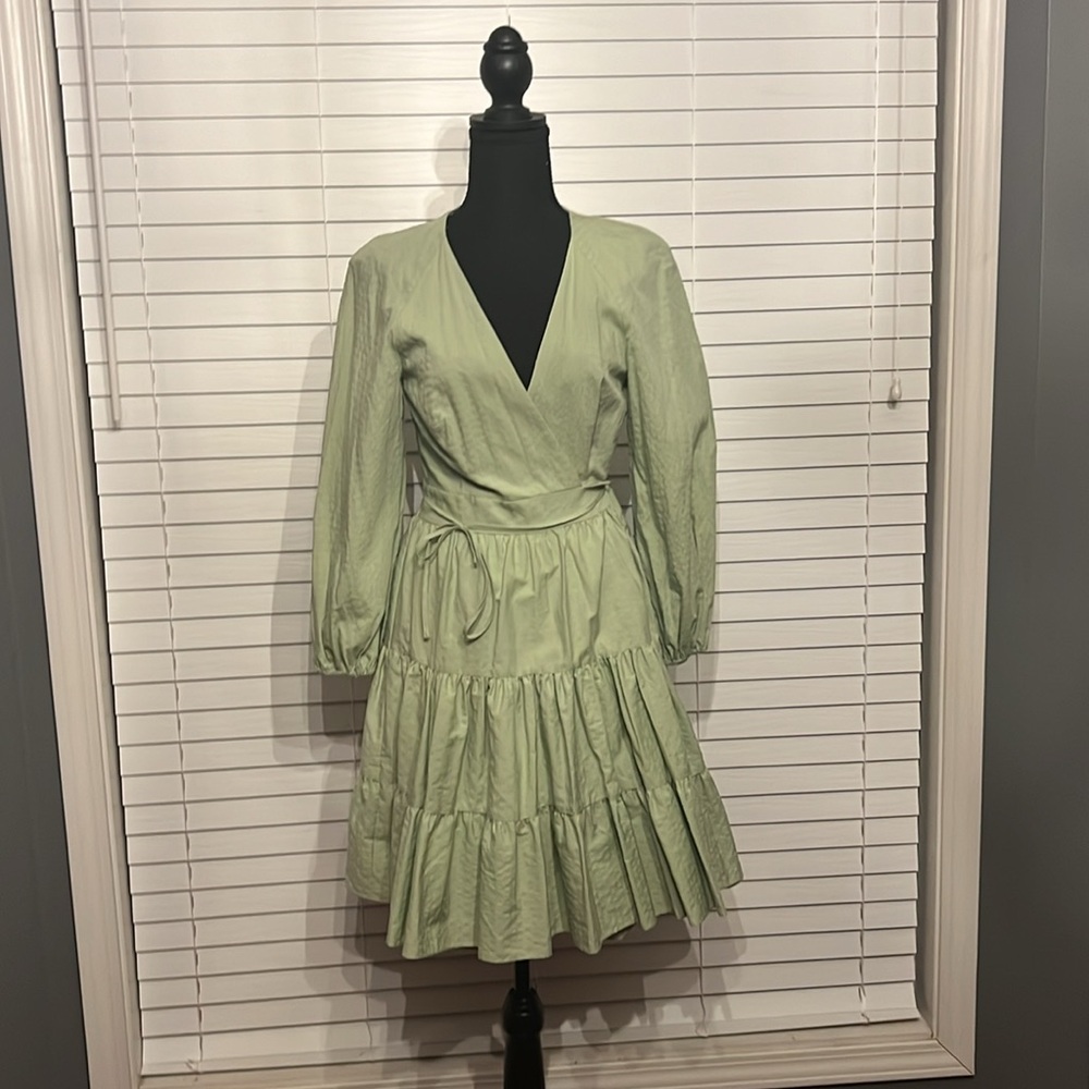 Casual, Summer Mint Green Gianni Bini Wrap-Around Mini Dress! Dress Has Lining!